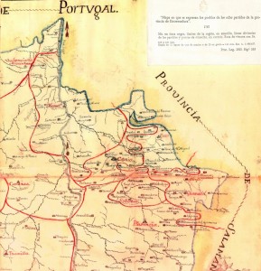 Navasfrias - Navasfrías extremeña, mapa del 1787