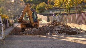 Navasfrias - Navasfrias continúan obras en calles