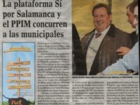 Navasfrias - Plataforma si por salamanca y ppim concurren a las elecciones municipales