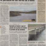 Ciudad Rodrigo: Nenhuma construção é em Irueña, meio preocupação crescente de que a ponte não vai resistir a pressão.