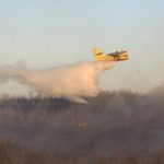 Les Navasfrías d'incendie après calcination 30 hectares de pins et de chênes, enfin contrôlée