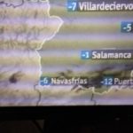 -6 ° Navasfrias très froide en dessous de zéro