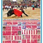 Carnival poster presentation bull bullfighting festivals for the carnival of Ciudad Rodrigo