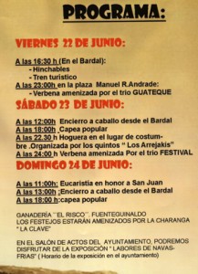 CARTEL DE LAS FIESTAS DE SAN JUAN