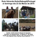 Ruta a caballo a us Soito el día 23 de marzo