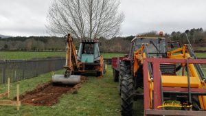 O trabalho começa no Parque