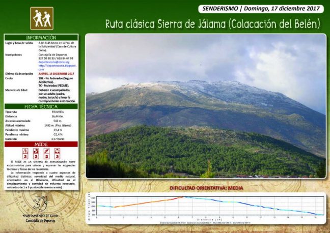 Jalama ruta senderista subida del belén