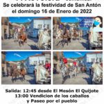 The revolving route on horseback through San Antón