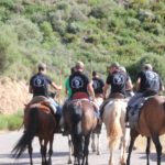 A revolera route on horseback Navasfrías festivities
